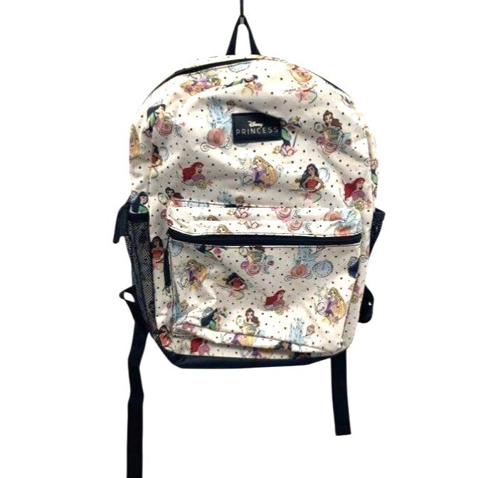 Disney Princess All-Over Print 16" Backpack White By Bioworld