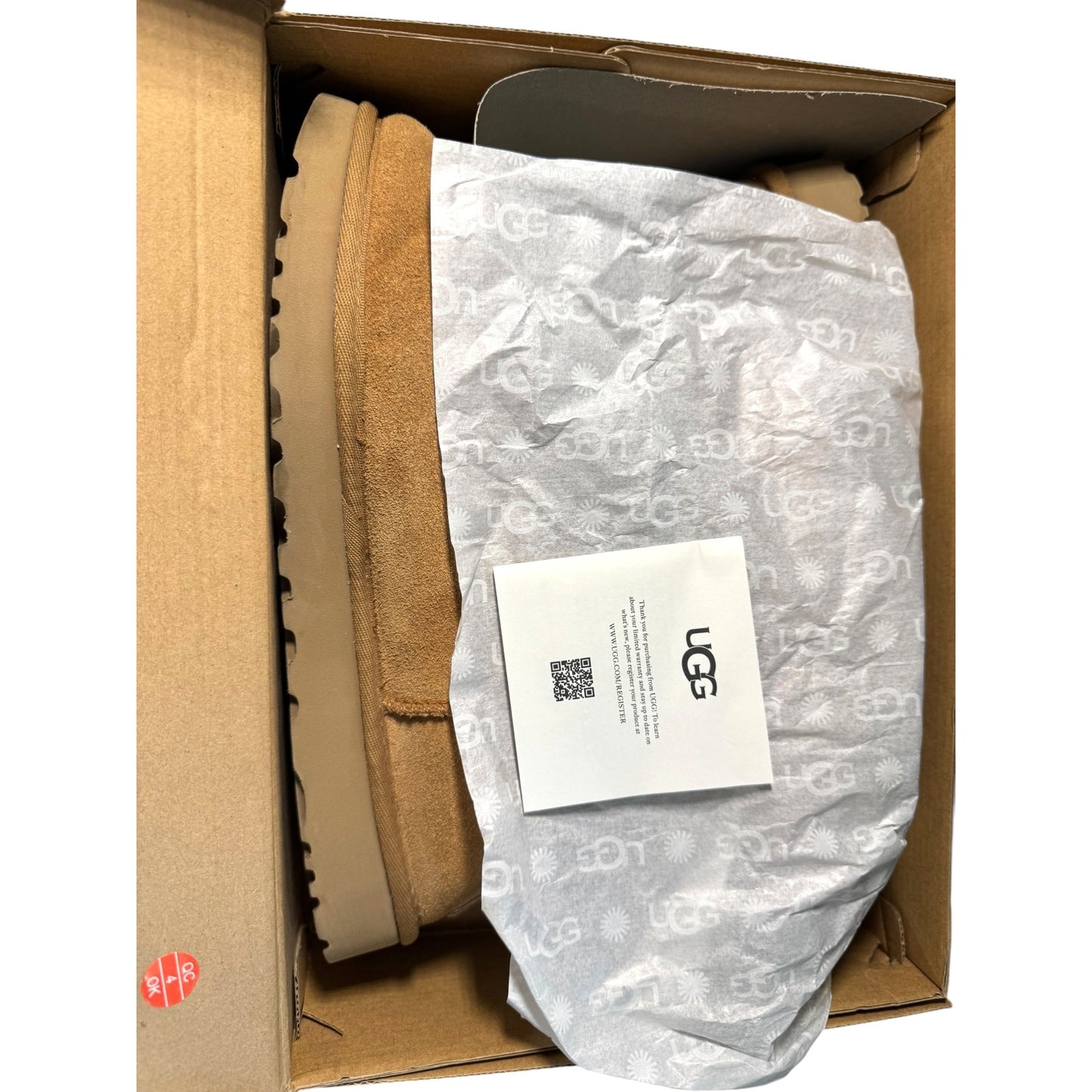 UGG Women's Tasman Slippers In Chestnut Suede Size 7-8