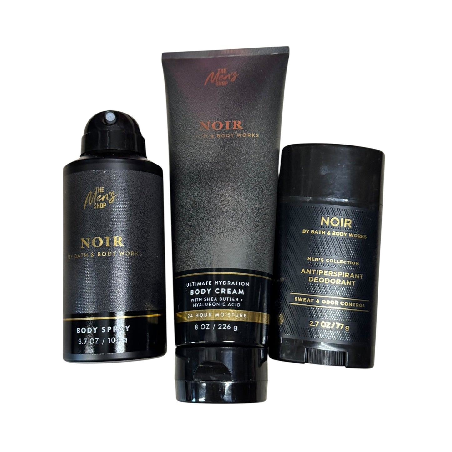 Bath & Body Works 3 Piece Noir Mens Collection New