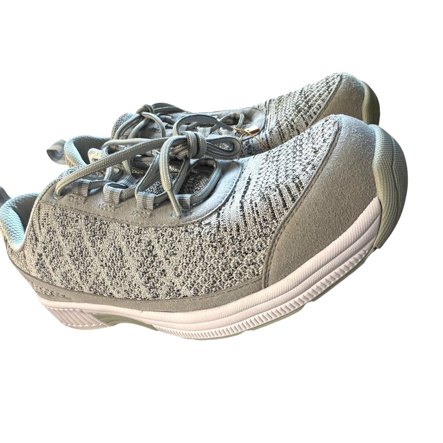 Orthofeet Lightweight Men's Shoe Size 10.5 Gray Knit Breathable Sneakers