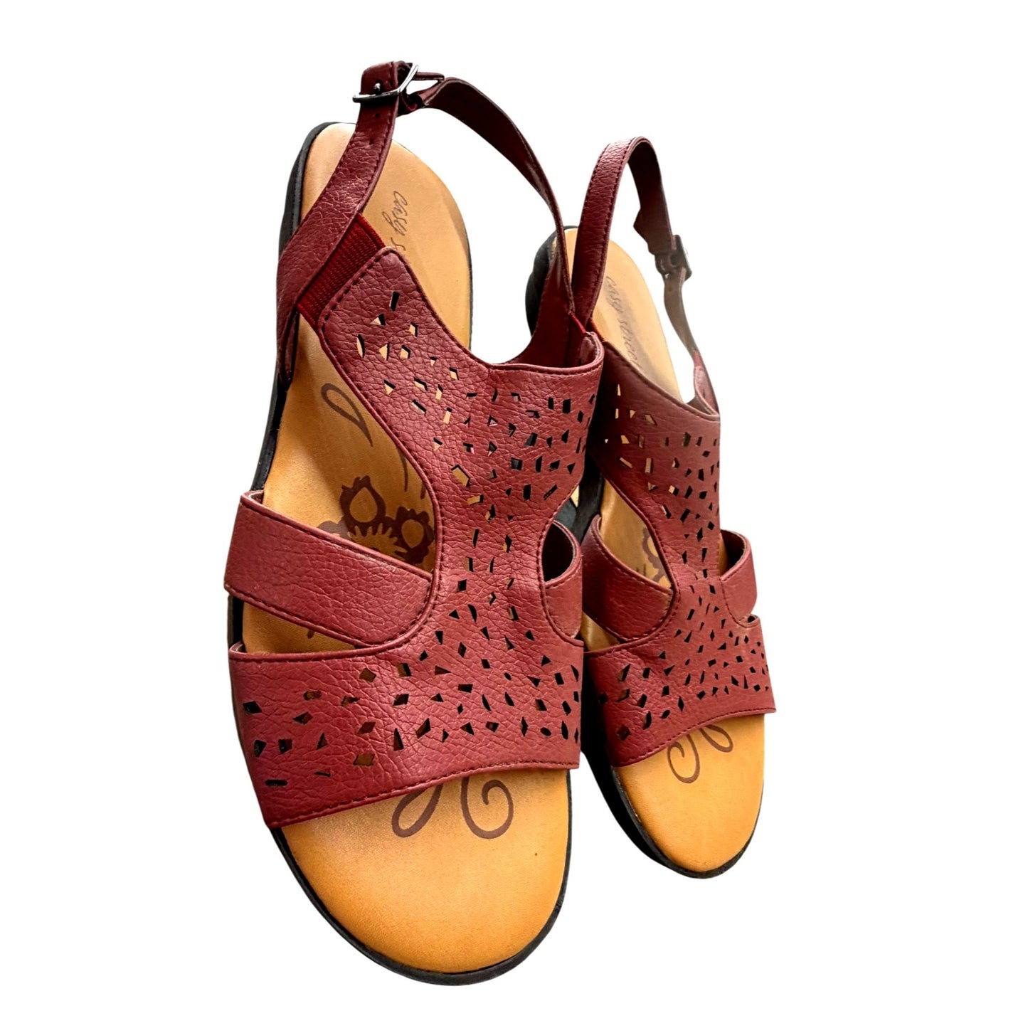 Easy Street Women's Red Sandals 9.5M