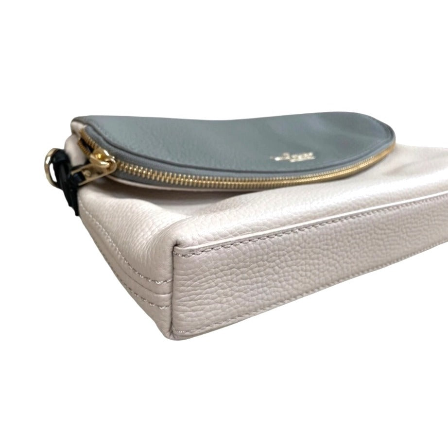 Kate Spade New York Pebbled Leather Two-Tone Crossbody Bag With Gold Hardware