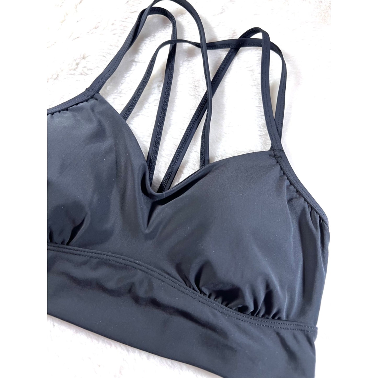 All In Motion Black Strappy Sports Bra NWT Size S