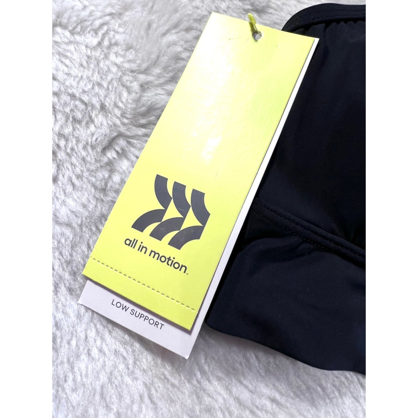 All In Motion Black Strappy Sports Bra NWT Size S
