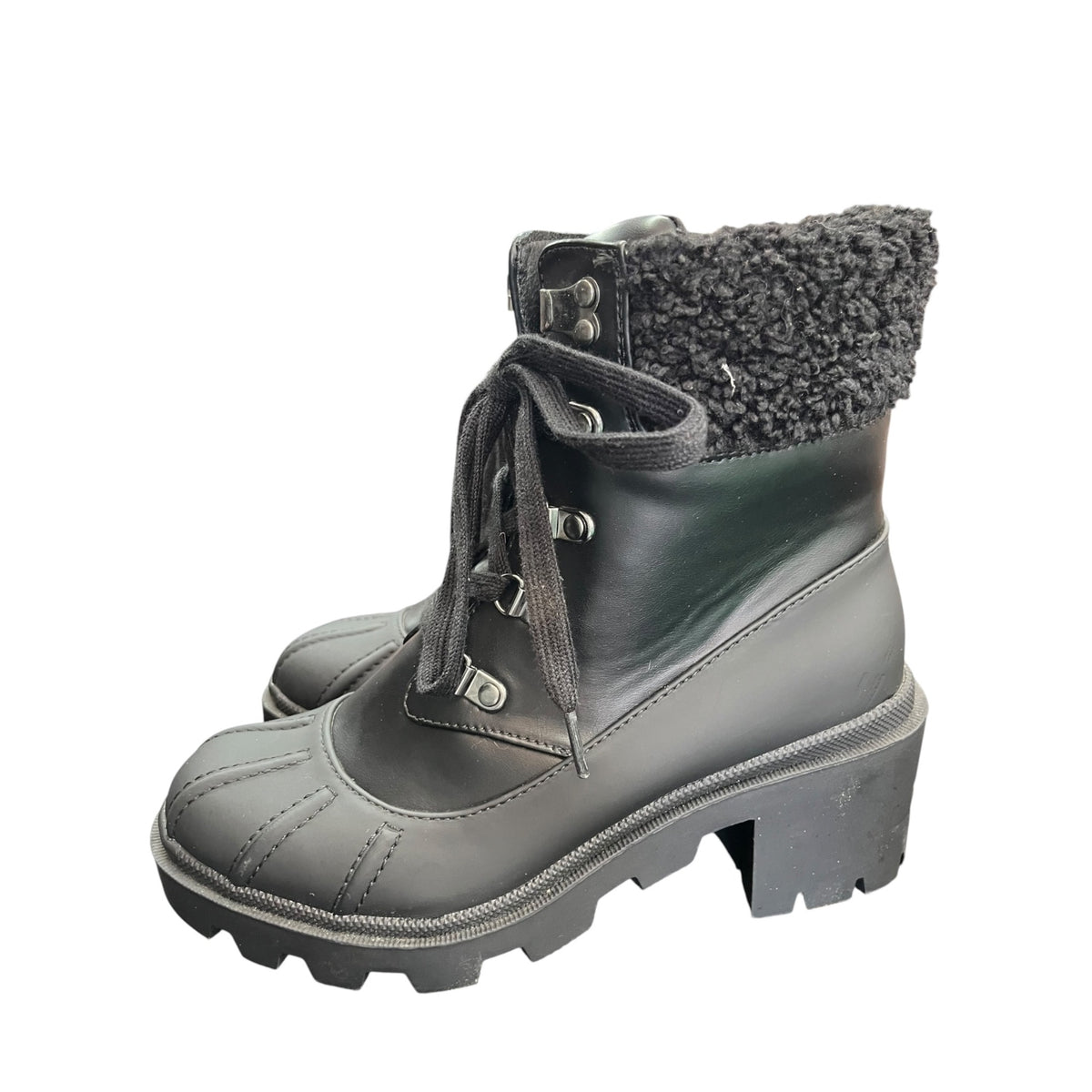 Universal Thread Black Platform Winter Boots Size 7