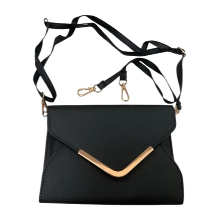 Pandora Black Convertible Crossbody, Wristlet, or Clutch Purse New
