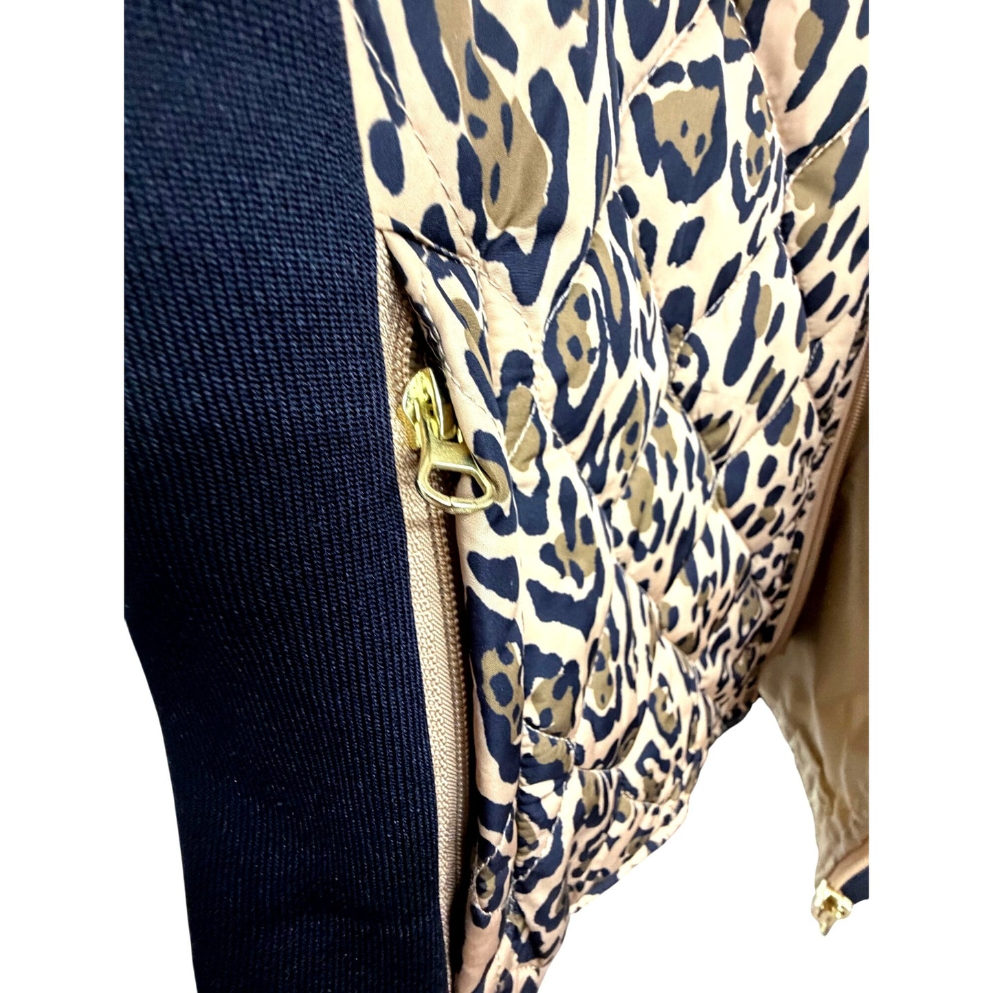Kim Rodgers XL Leopard Puffer Jacket NWT MSRP $70