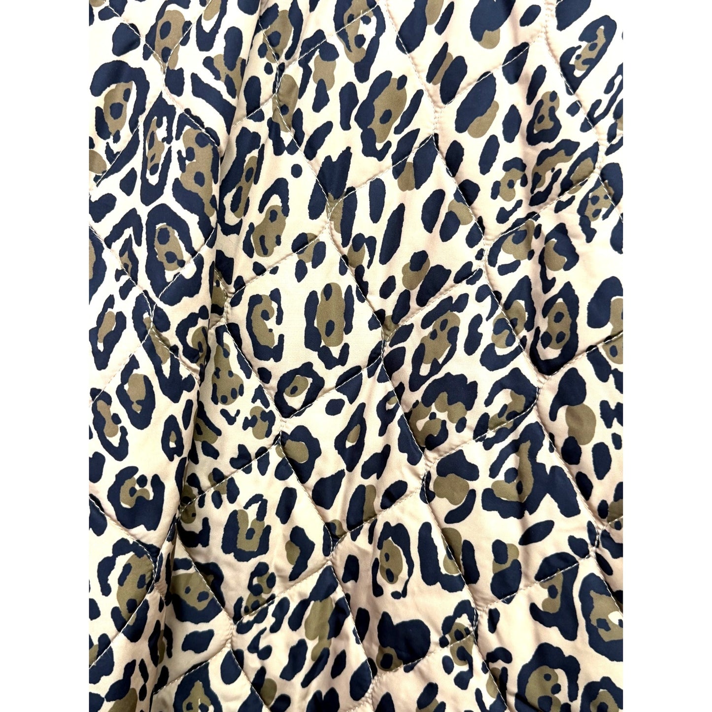 Kim Rodgers XL Leopard Puffer Jacket NWT MSRP $70
