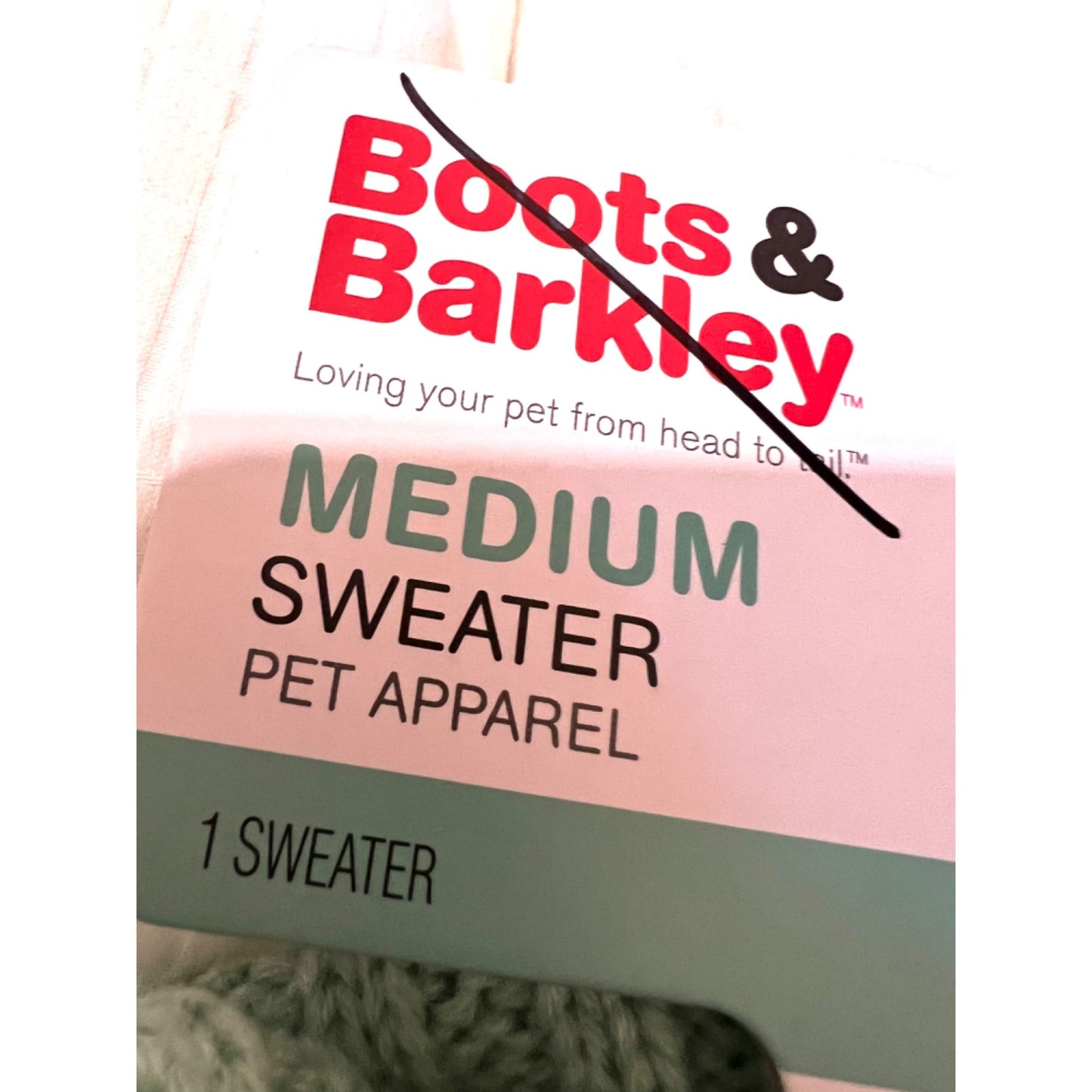 Boots & Barkley Medium Dog Pet Sweater NWT