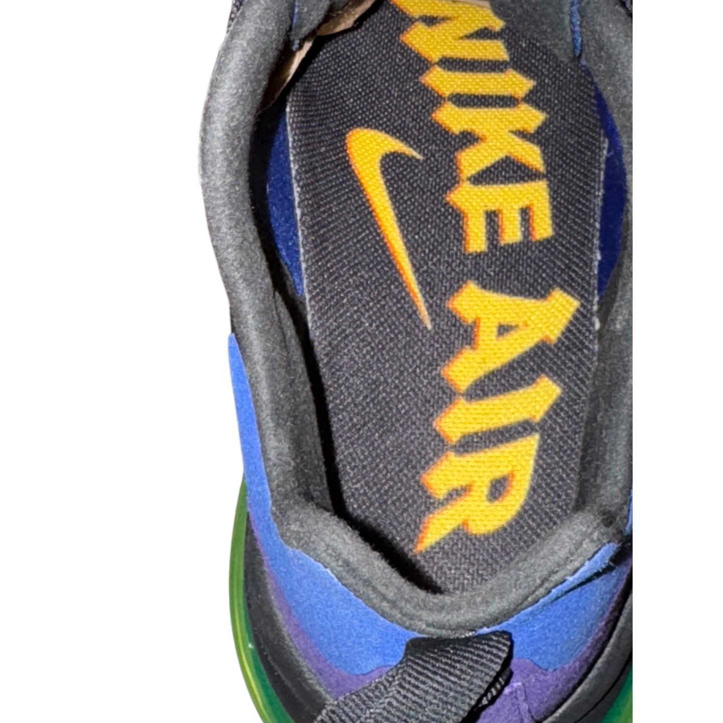Nike Air Max 270 React Men's Sneakers Size 11.5 Black Blue Green Running Shoes
