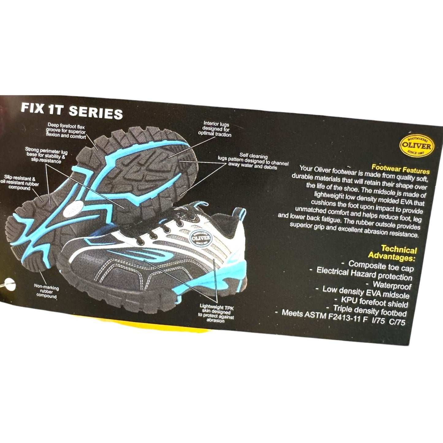 Women's Oliver FIXIT Series by Honeywell Composite Toe 7 Work Shoes -NIB