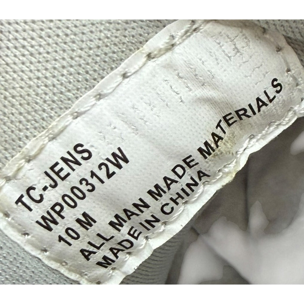 True Craft Women's White & Glitter Sneakers Size 10