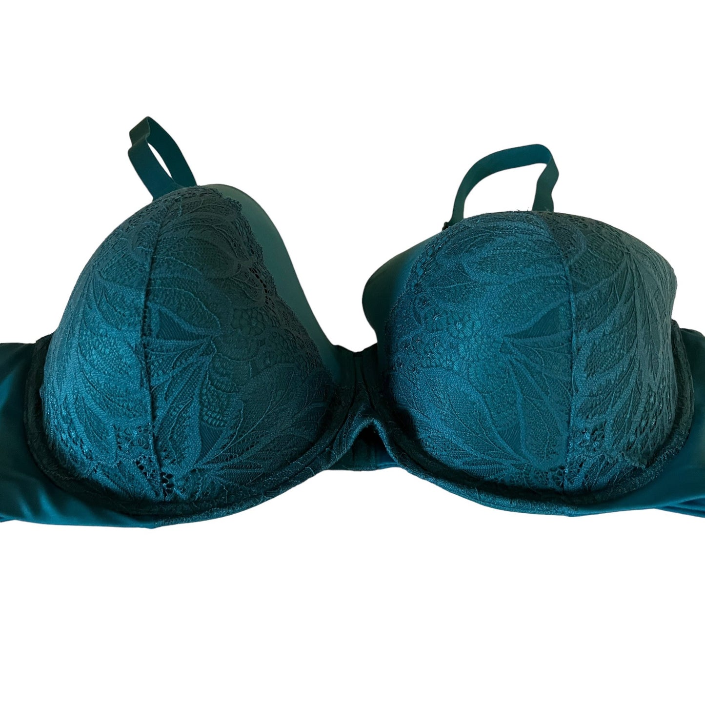 Auden Lightly Lined Full Coverage T-Shirt Bra 42DD Adjustable Straps Lace Front