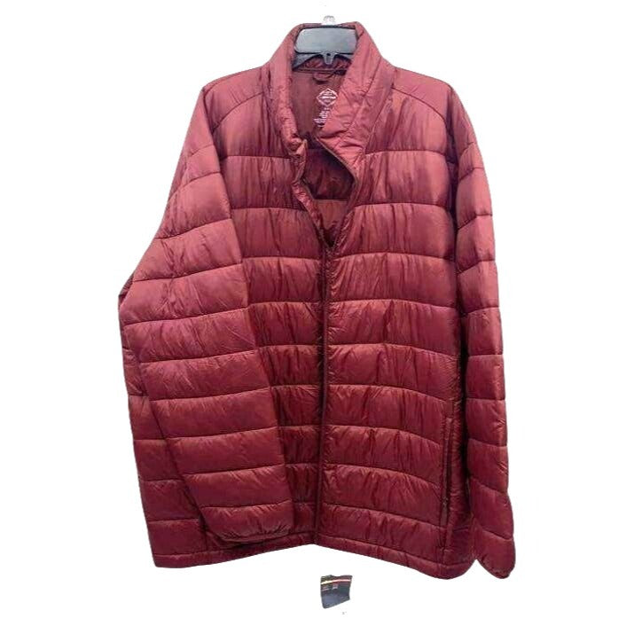 St. Johns Bay Autumn Burgundy Puffer Jacket Men's 3XL