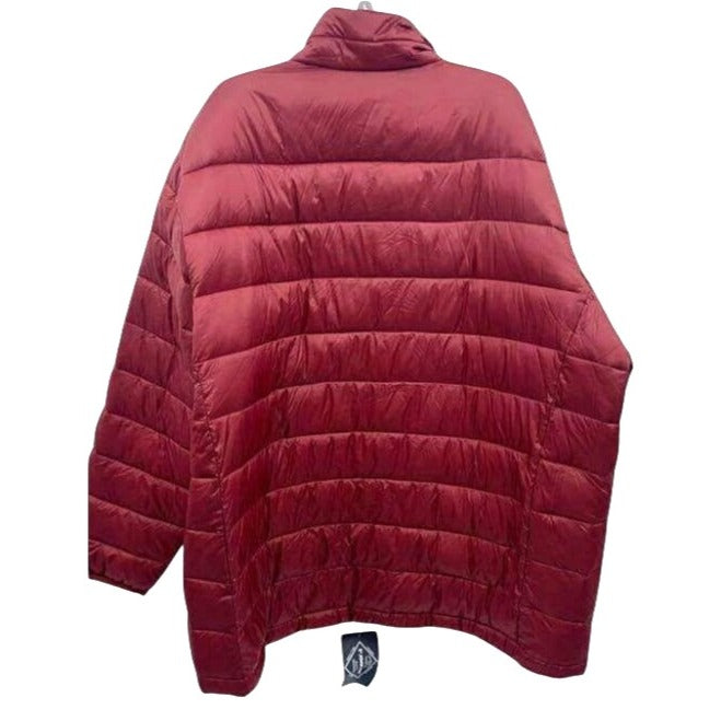 St. Johns Bay Autumn Burgundy Puffer Jacket Men's 3XL