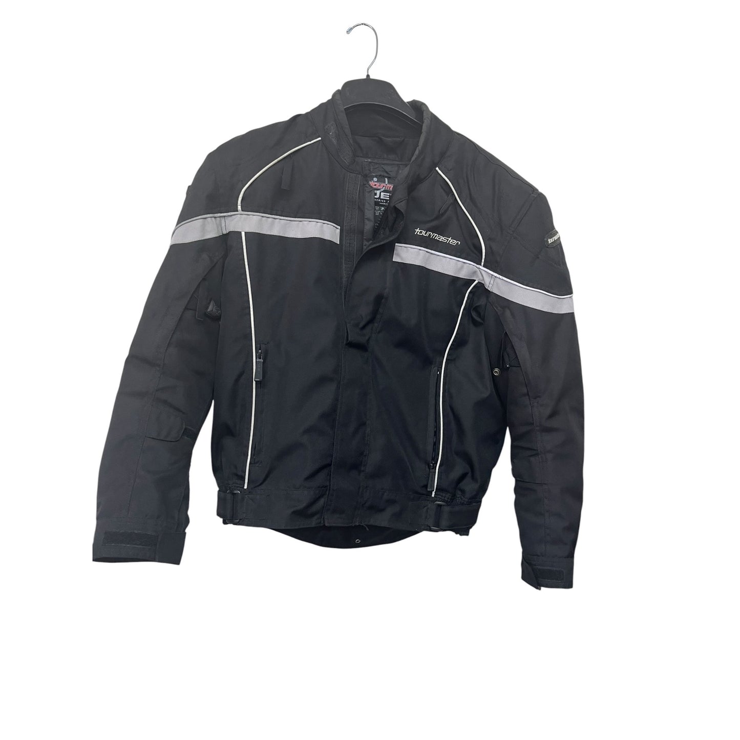 Tourmaster Jett Series 2 Men's Black Motorcycle Jacket Size M/42 Reflective Accents