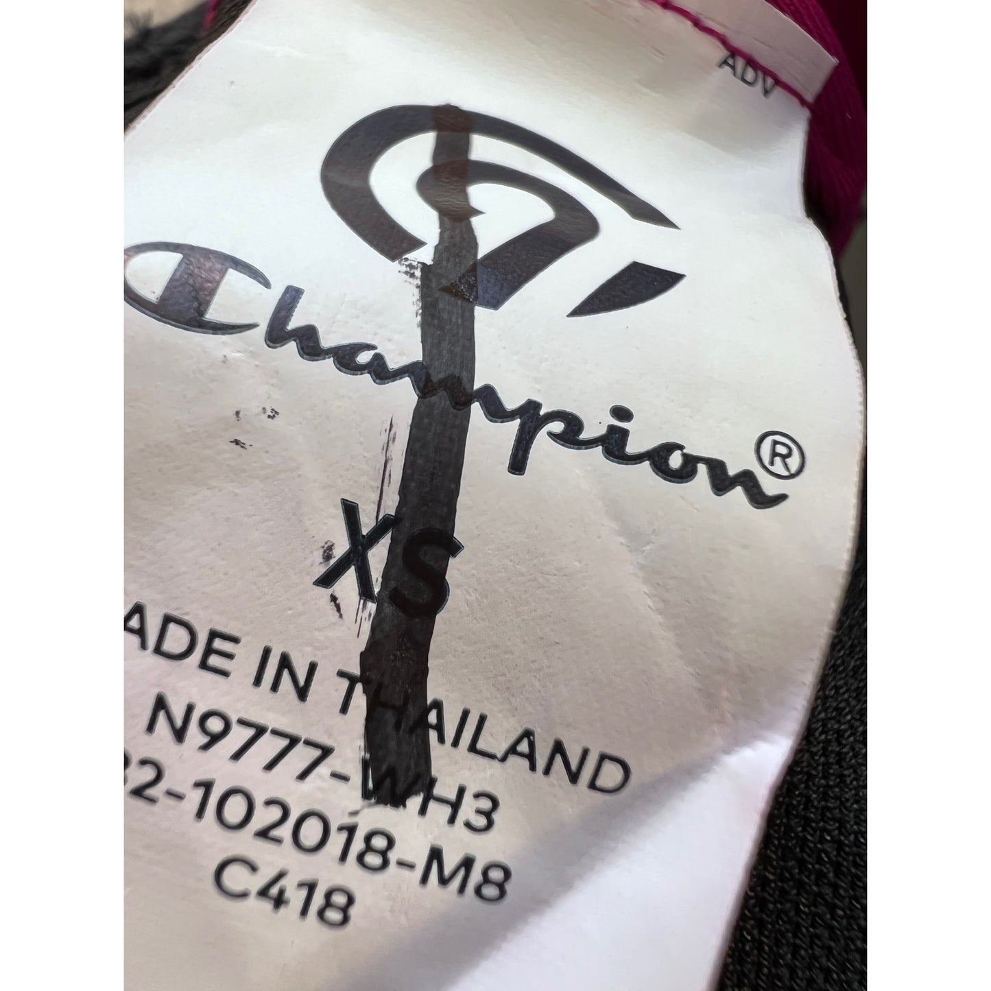 Champion Women's XS Racerback Sports Bra Mesh Black & Fuchsia NWOT