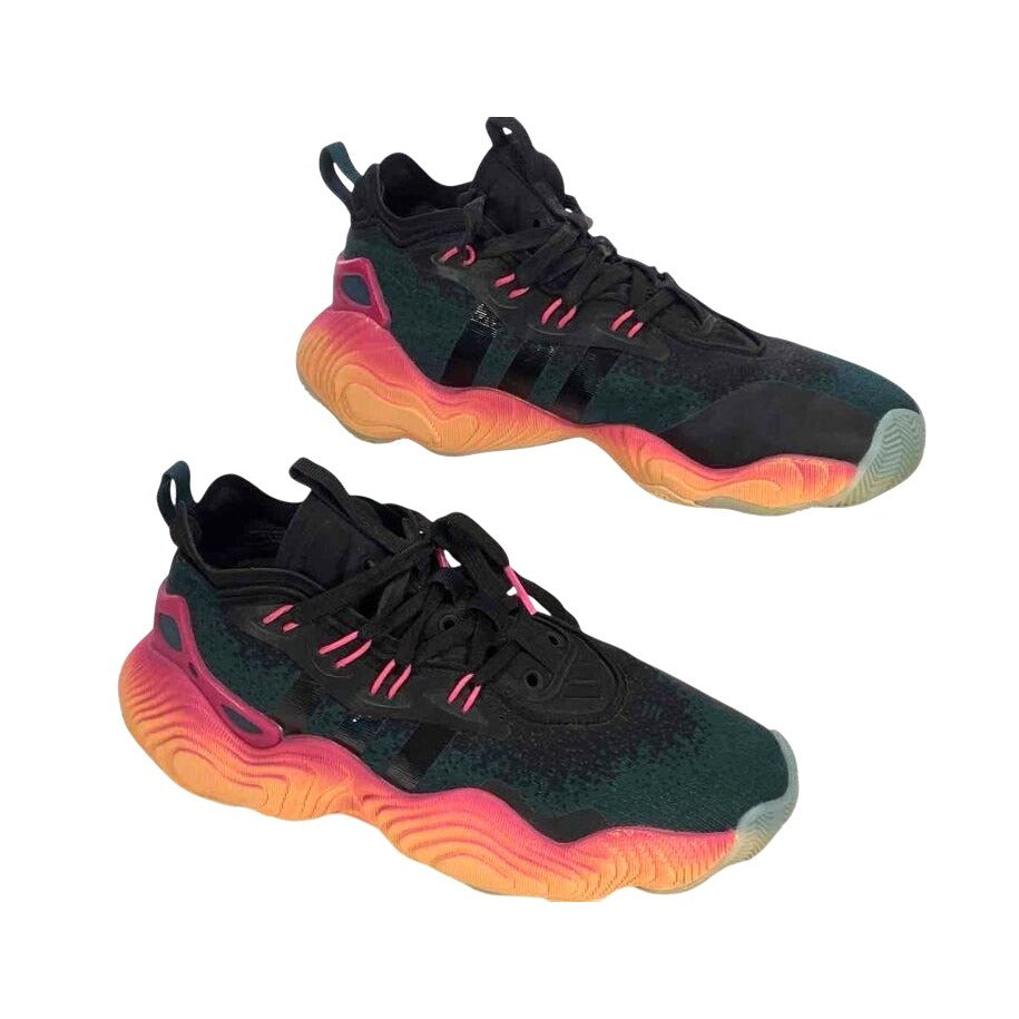 Adidas Trae Young 3 Boys Men "Black/Pink/Orange" Basketball Shoes Size 5