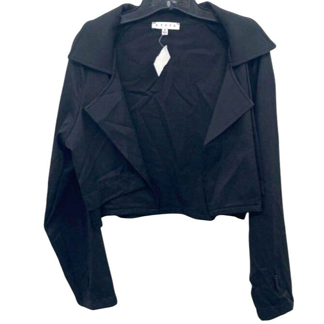HYFVE Women's Black Cropped Trench Jacket Size S NWT
