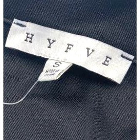 HYFVE Women's Black Cropped Trench Jacket Size S NWT