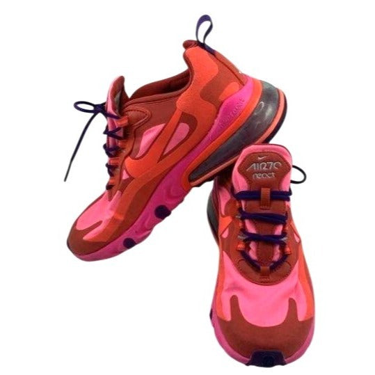 Nike Air Max 270 React Mystic Red/Pink Blast Sneakers Women's SZ 8.5