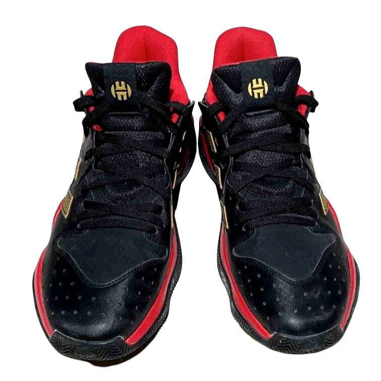 Adidas Harden Stepback Basketball Shoes 9.5 US Men's Black/Red/Gold