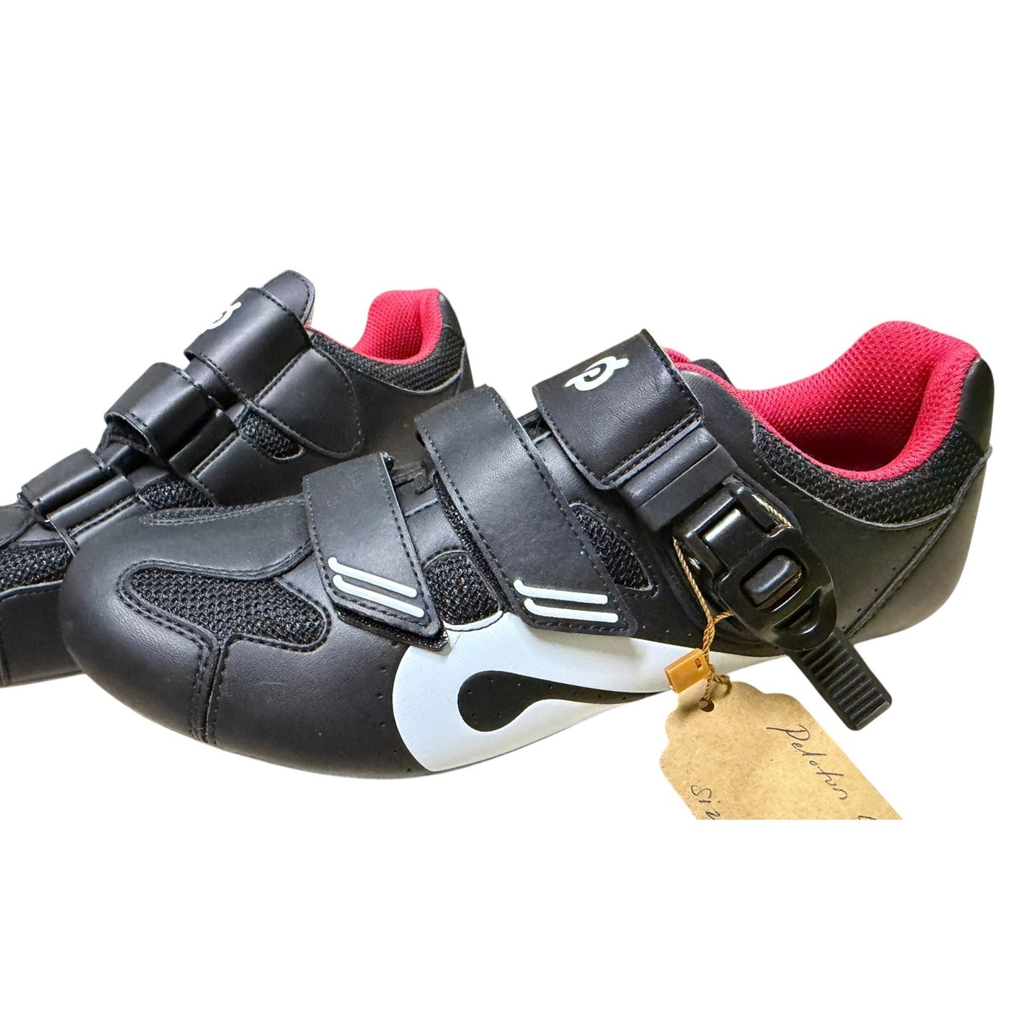 Peloton Cycling Shoes Black & Red Size 43/Women's SZ 12