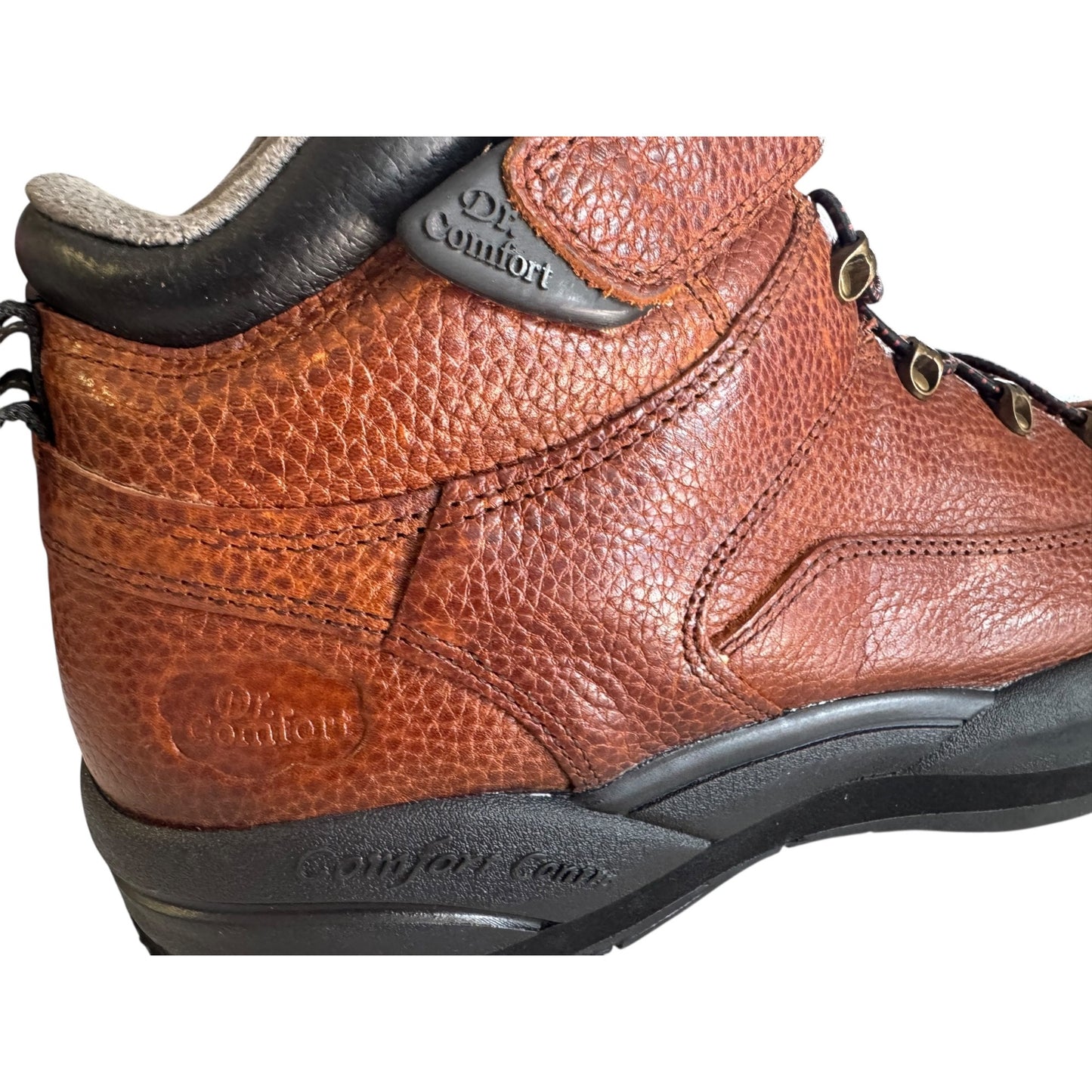 Dr. Comfort Men's 14W Brown Leather Hiking Boots NWOB