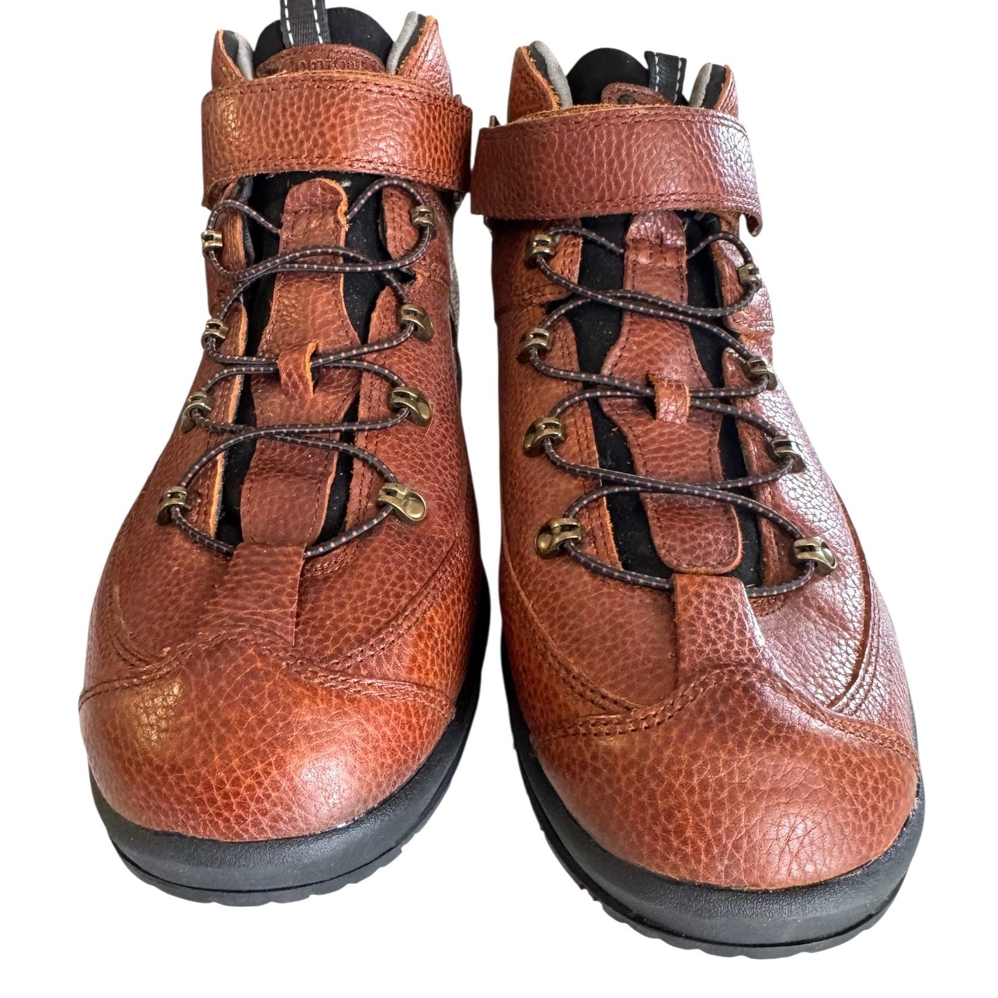 Dr. Comfort Men's 14W Brown Leather Hiking Boots NWOB