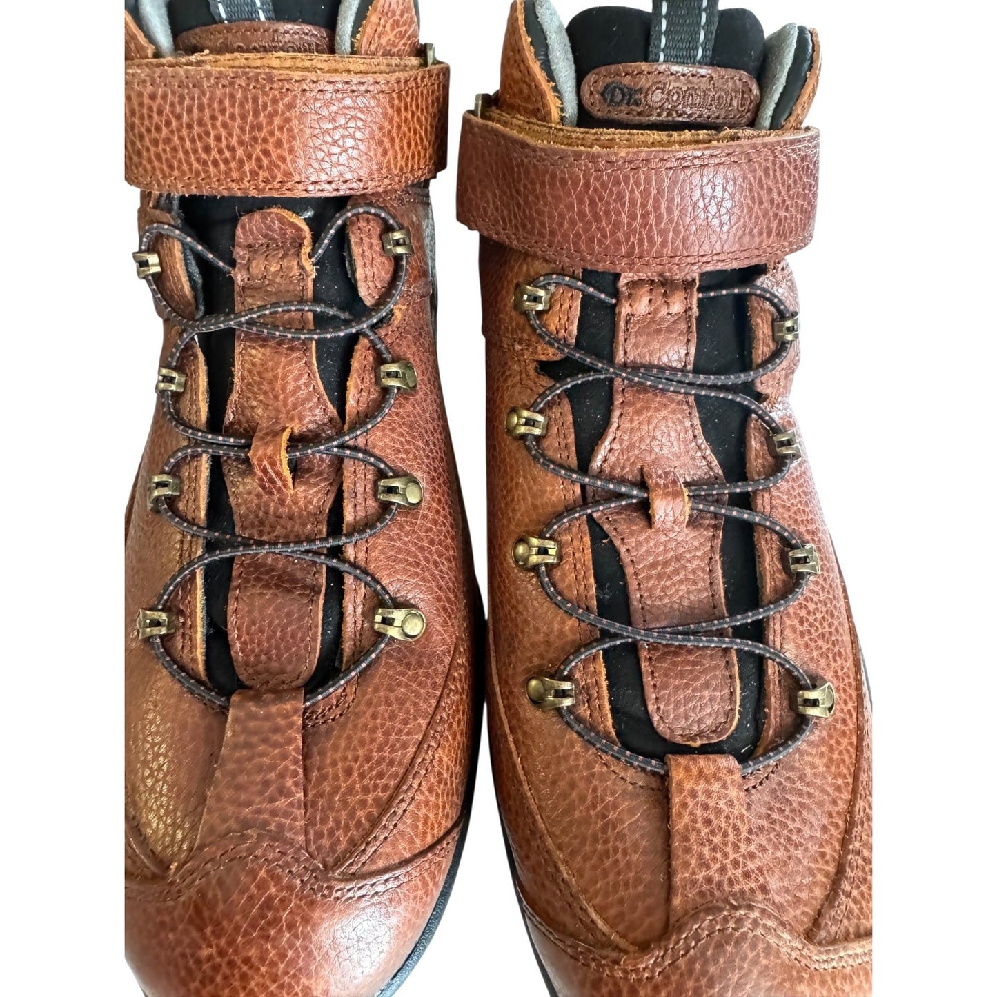 Dr. Comfort Men's 14W Brown Leather Hiking Boots NWOB