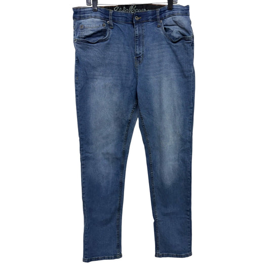 Eddie Bauer Mens Slim Fit Blue Denim Jeans Size 36x32 Classic Style Made In Pakistan
