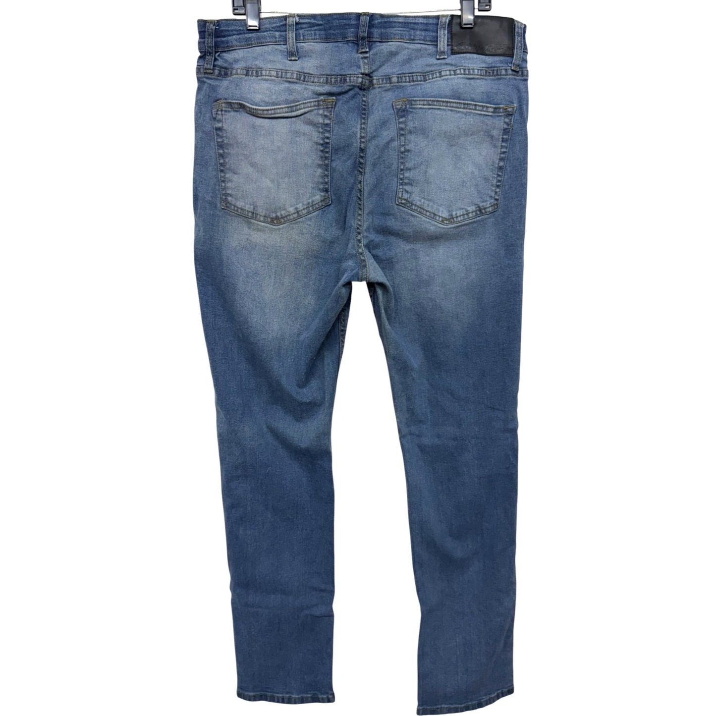 Eddie Bauer Mens Slim Fit Blue Denim Jeans Size 36x32 Classic Style Made In Pakistan