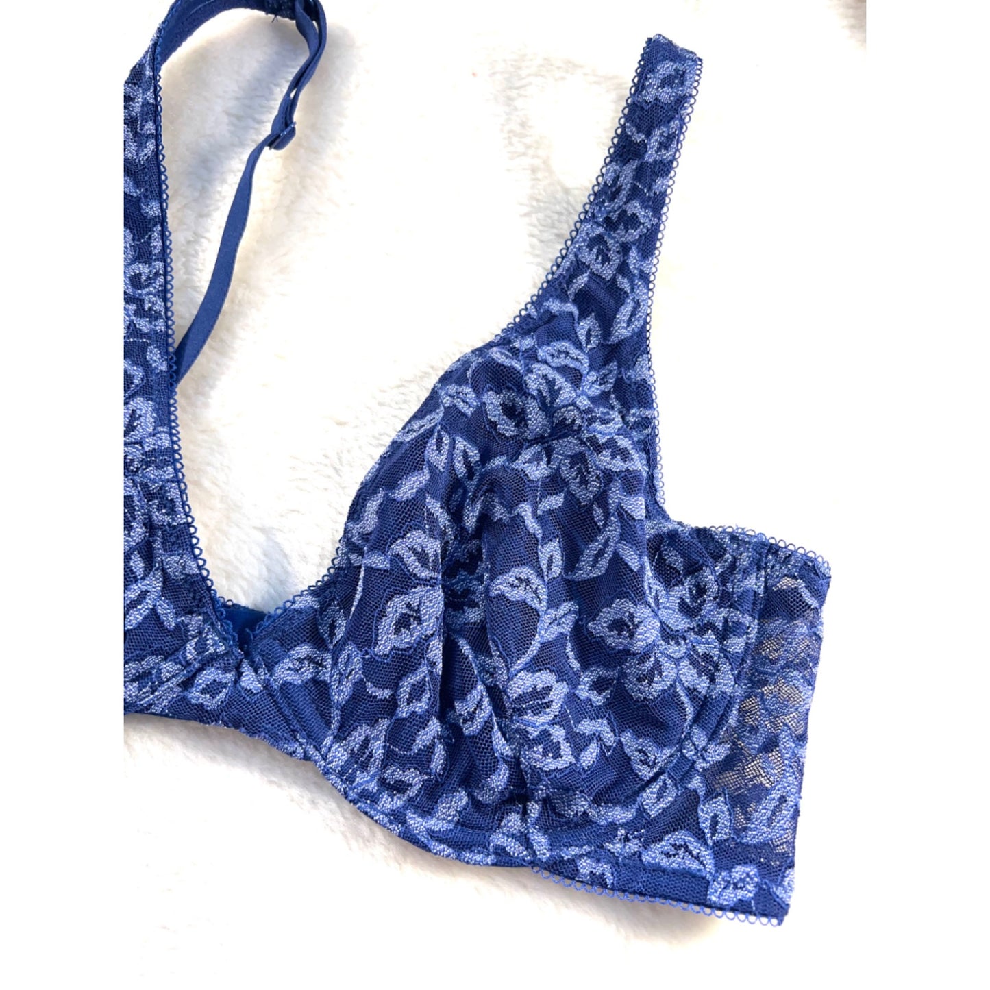 Blue Floral Flirtitude Medium Unlined Bra