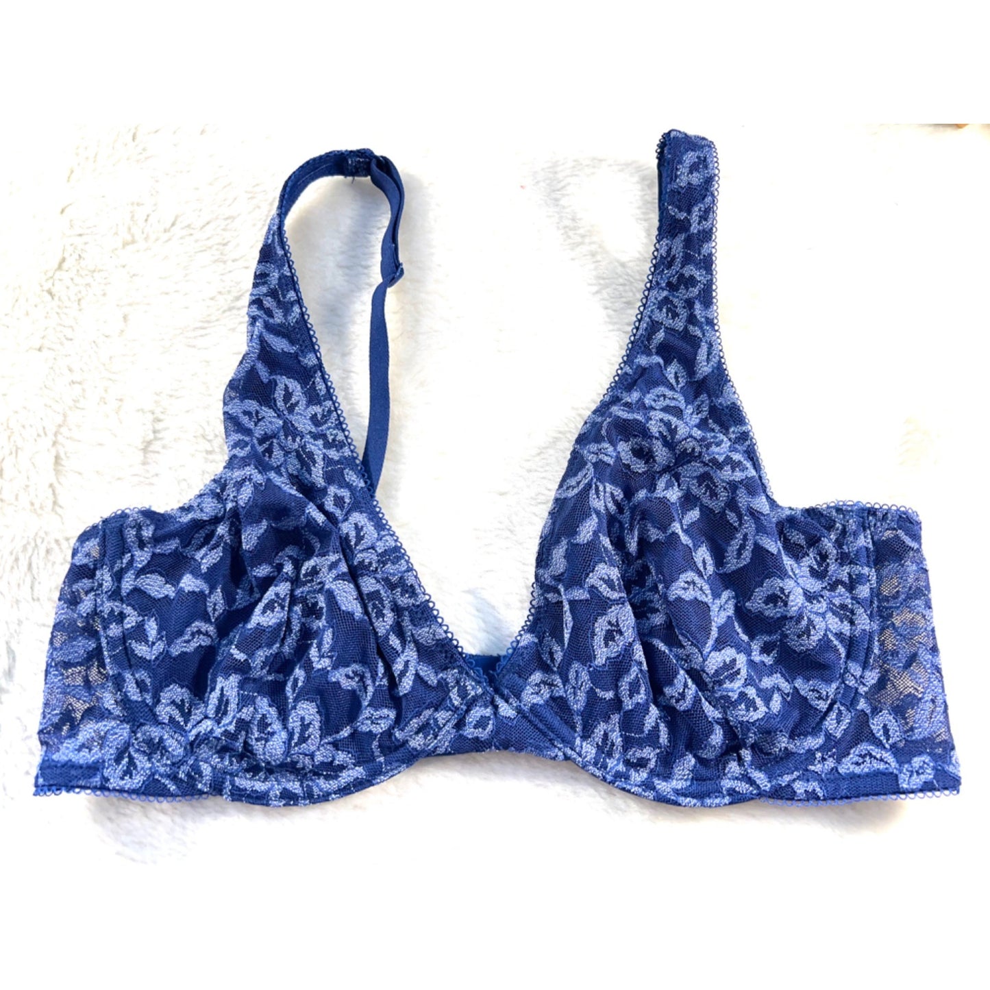 Blue Floral Flirtitude Medium Unlined Bra