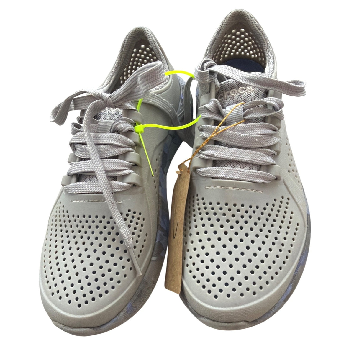 Crocs LiteRide Camo Pacer Women's Grey Sneakers Size 9