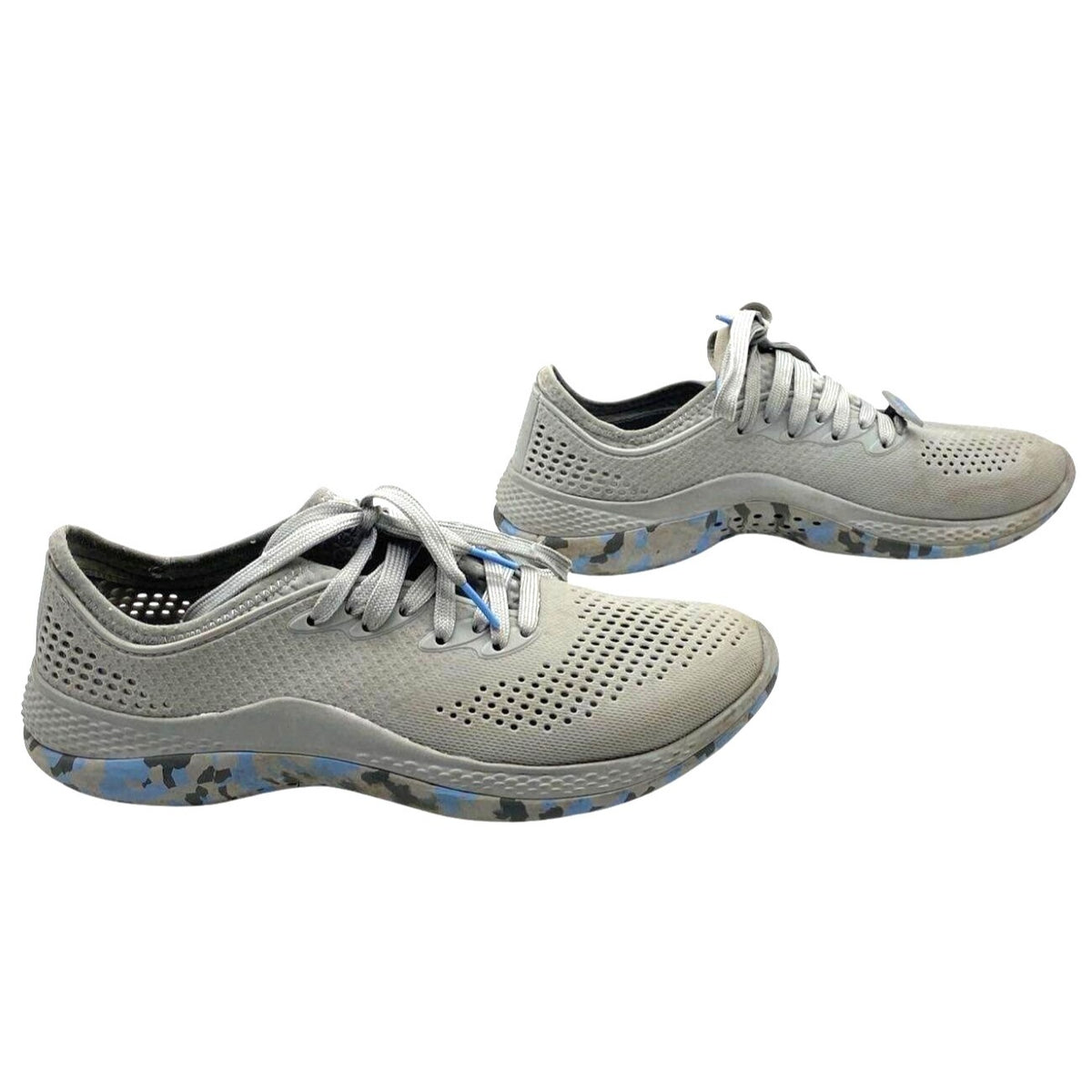 Crocs LiteRide Camo Pacer Women's Grey Sneakers Size 9