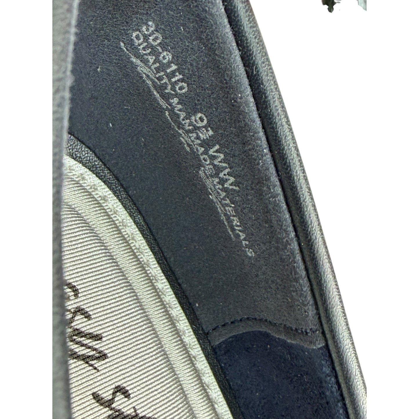Easy Street Women's SZ 9.5WW Navy Low Block Heel Dress Shoes