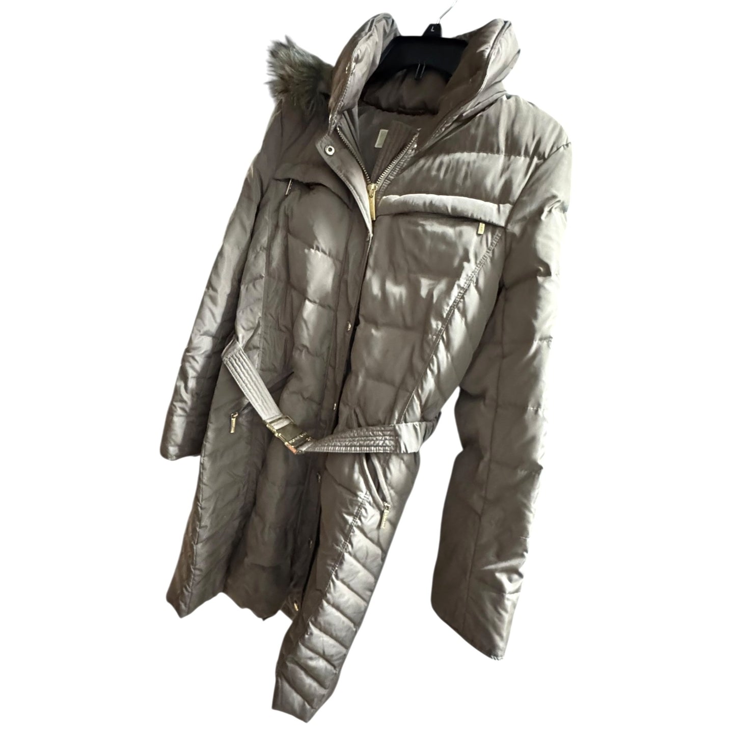 Michael Kors Missy Quilted Midi Down Small Jacket