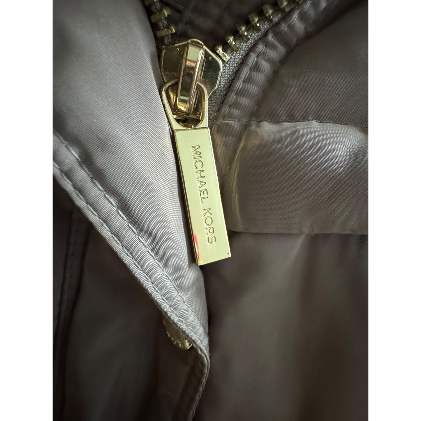 Michael Kors Missy Quilted Midi Down Small Jacket