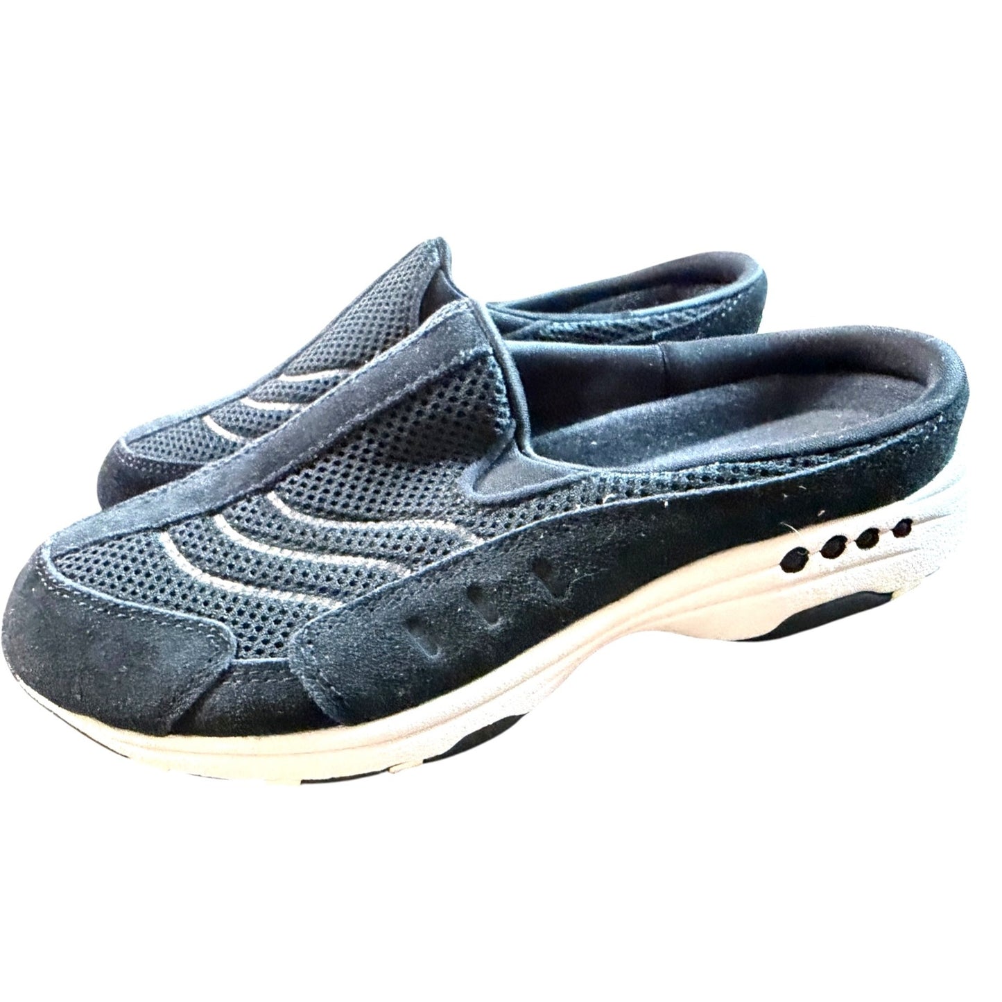 Easy Spirit Womens Black Mesh Clogs Slip-On Walking Shoes Size 8.5W
