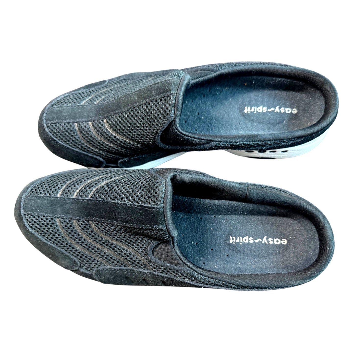 Easy Spirit Womens Black Mesh Clogs Slip-On Walking Shoes Size 8.5W