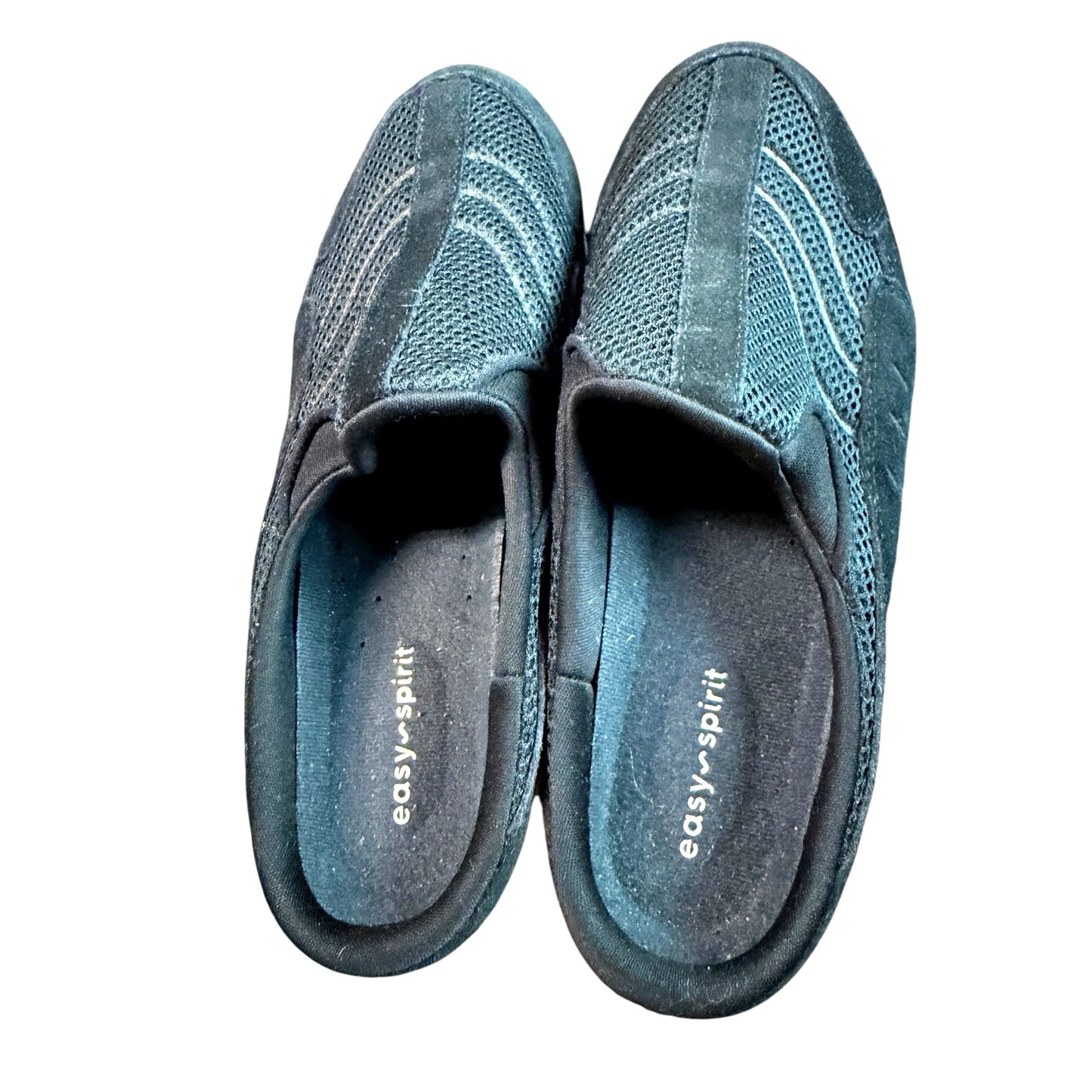 Easy Spirit Womens Black Mesh Clogs Slip-On Walking Shoes Size 8.5W
