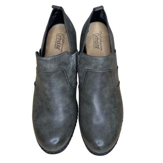 Croft and Barrow Women's Arch support Maid Ortholite Ankle Booties With Chunky Heel Size 6.5 NWOT