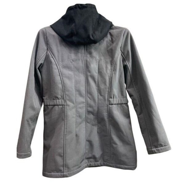 Vince Camuto Women's Gray Hooded Long Coat Size Small