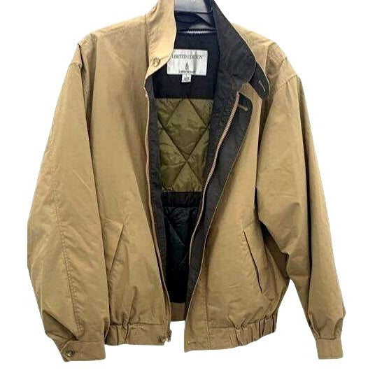 London Fog Limited Edition Mens Quilted Tan Jacket Size L Long