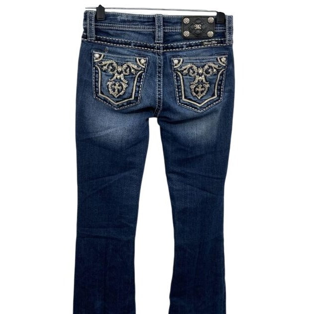 Miss Me Girls Embellished Bootcut Jeans Size 14