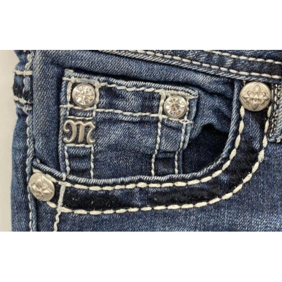 Miss Me Girls Embellished Bootcut Jeans Size 14