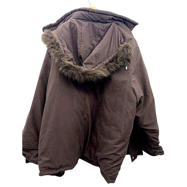 Weather Solutions Brown Hooded Winter Coat 4X