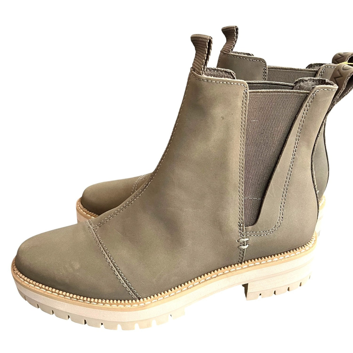 Toms Women's Olive Green Ankle Boots Size 7.5