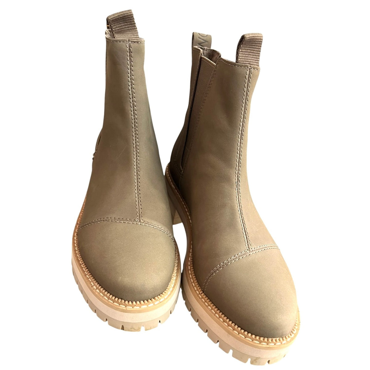 Toms Women's Olive Green Ankle Boots Size 7.5